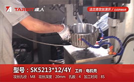 SK5213*12/4Y-攻丝机加工案例-电机壳